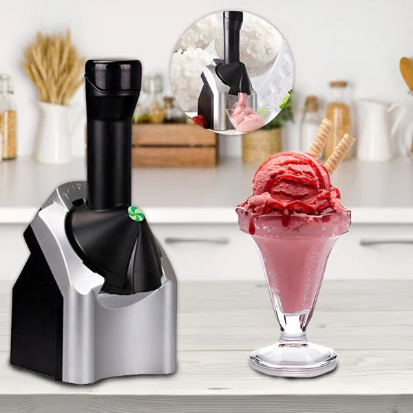 Dailyvra Compact Electric Ice Cream Maker - Countertop Automatic Frozen Yogurt and Sorbet Machine