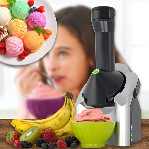Dailyvra Compact Electric Ice Cream Maker - Countertop Automatic Frozen Yogurt and Sorbet Machine